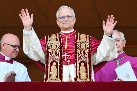 Pope Leo Xiv Vatican Balcony Wave Glossy Poster Picture Photo Print Banner  Booma Prints