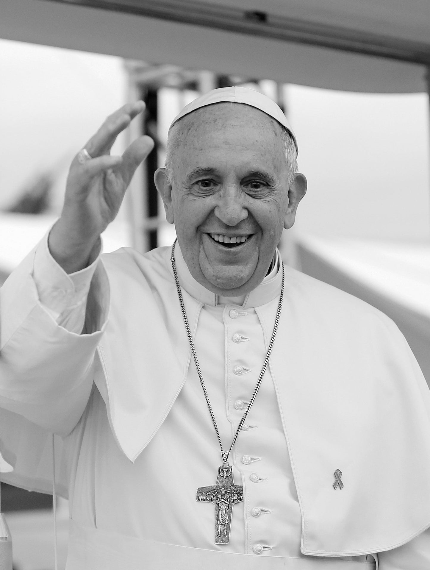 Pope Francis Black & White Glossy Poster Picture Photo Banner Catholic  Booma Prints
