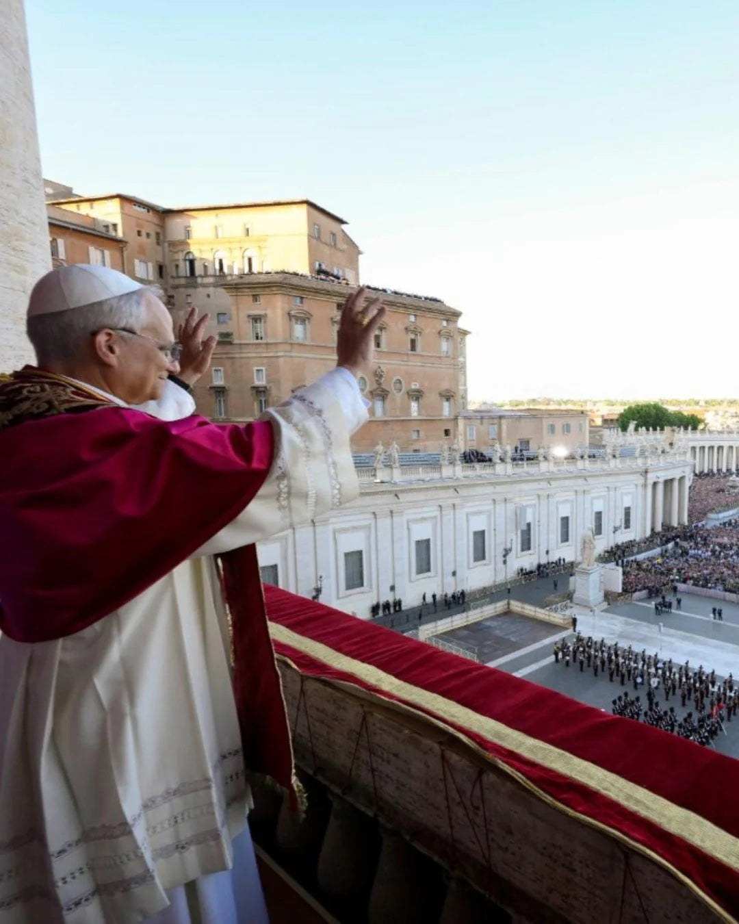 Pope Leo Xiv St. Peter'S Square Wave Poster Picture Photo Print Banner  Booma Prints