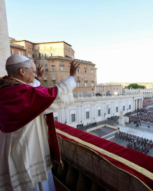 Pope Leo Xiv St. Peter'S Square Wave Poster Picture Photo Print Banner  Booma Prints