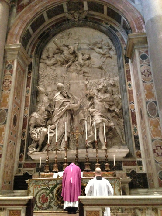Pope Leo I Altar St Peteres Basilica Poster Picture Photo Print Banner  Booma Prints