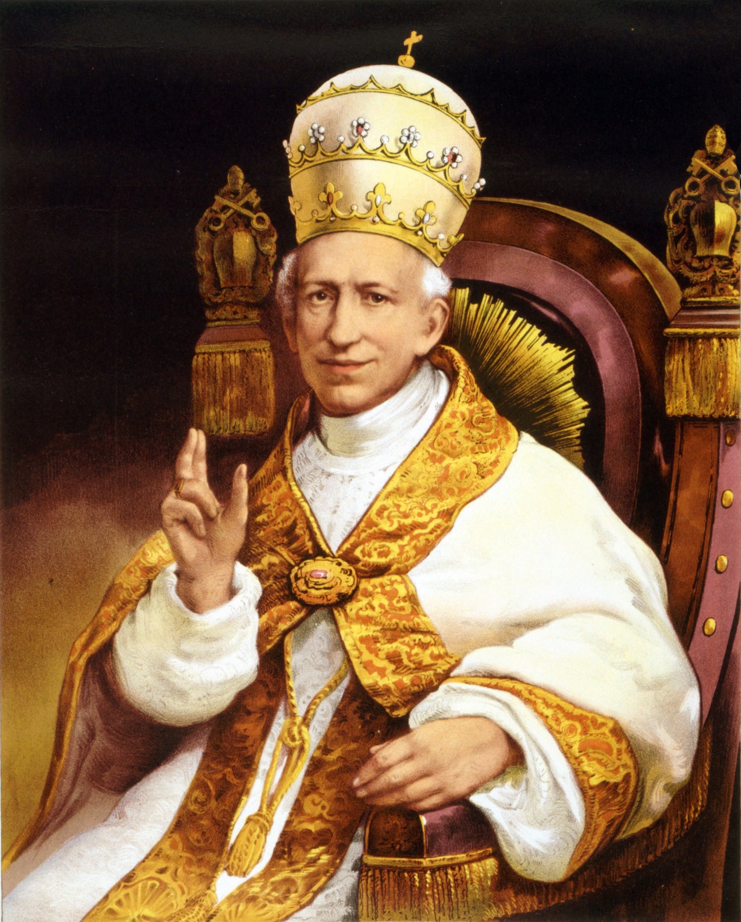 Pope Leo Xiii Portrait Glossy Poster Picture Photo Print Banner  Booma Prints
