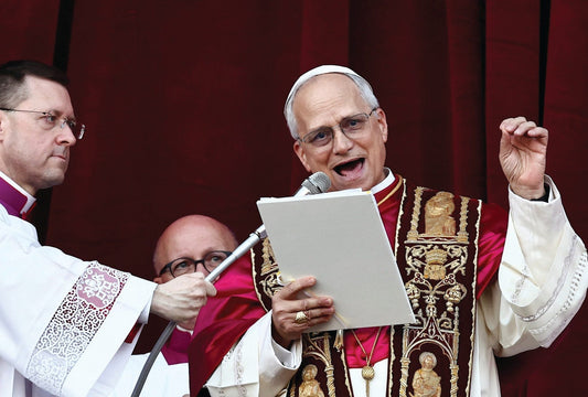 Pope Leo Xiv Introduction Speech Glossy Poster Picture Photo Print Banner  Booma Prints