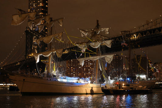 Brooklyn Bridge Accident Navy Ship Poster Picture Photo Print Banner  Booma Prints
