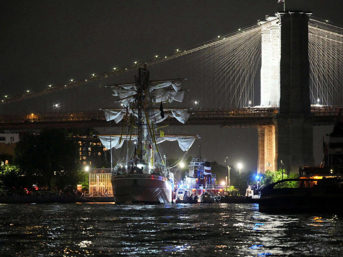 Brooklyn Bridge Crash Mexican Navy Poster Picture Photo Print Banner  Booma Prints
