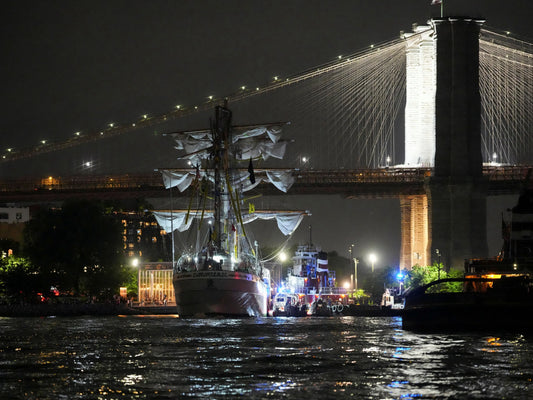 Brooklyn Bridge Crash Mexican Navy Poster Picture Photo Print Banner  Booma Prints