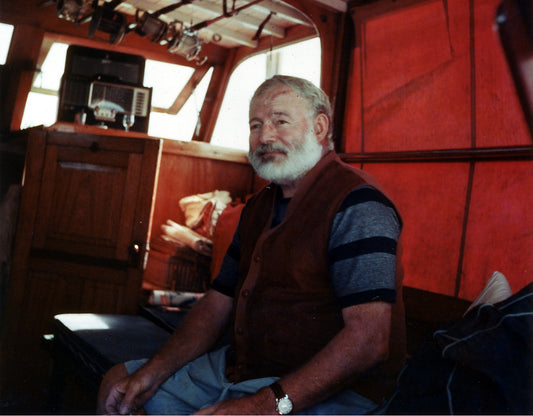 Ernest Hemingway Author 1950 Glossy Poster Picture Photo Print Banner  Booma Prints