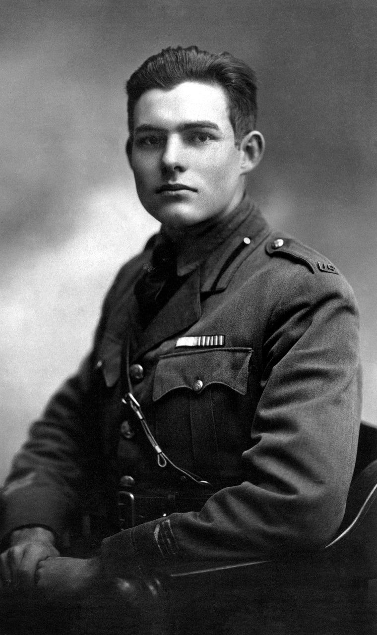 Ernest Hemingway Milan 1918 Glossy Poster Picture Photo Print Banner  Booma Prints
