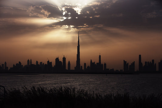 Burj Khalifa Skyline Dubai Uae Glossy Poster Picture Photo Print Banner  Booma Prints