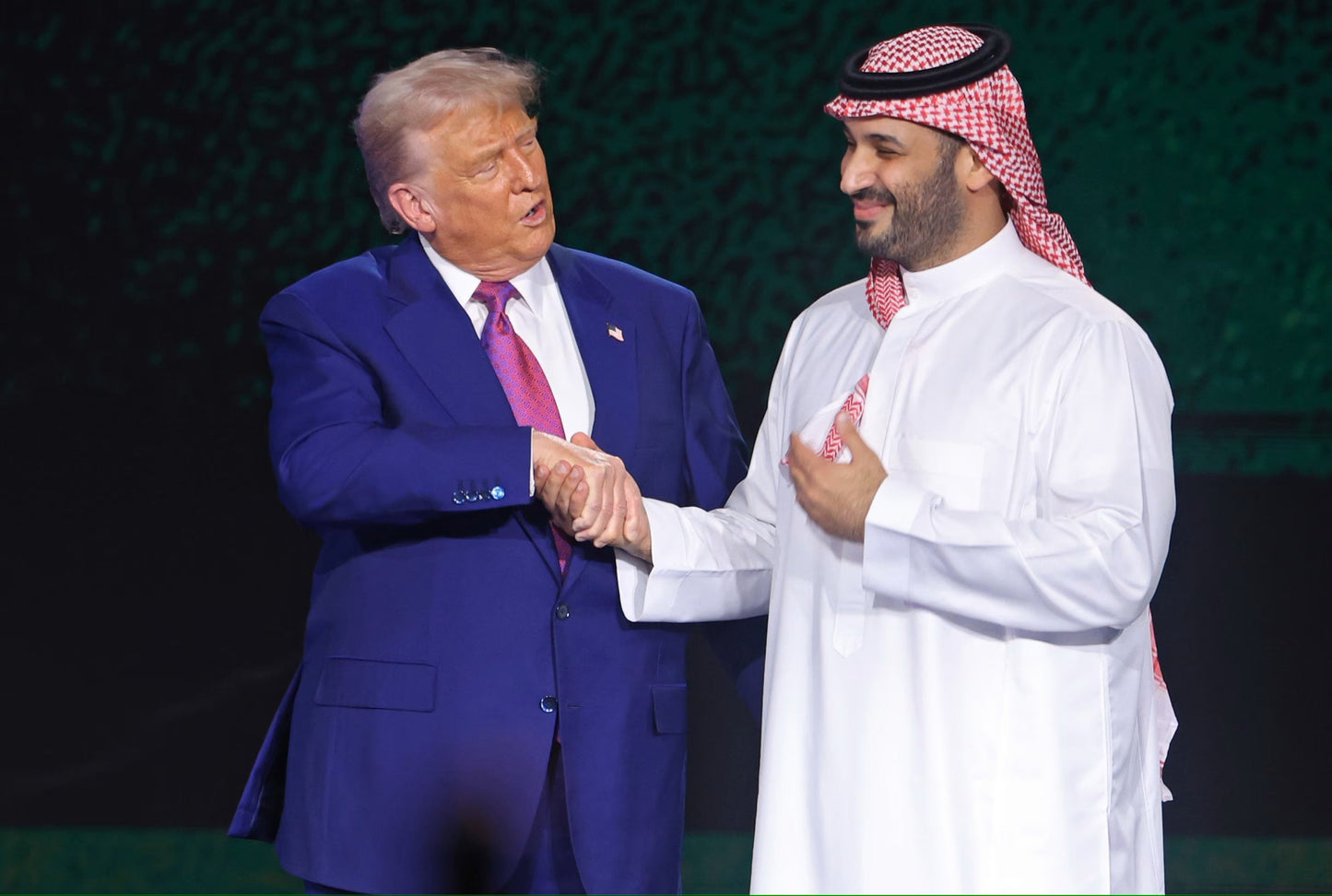 Trump Mohammed Bin Salman Handshake Poster Picture Photo Print Banner  Booma Prints