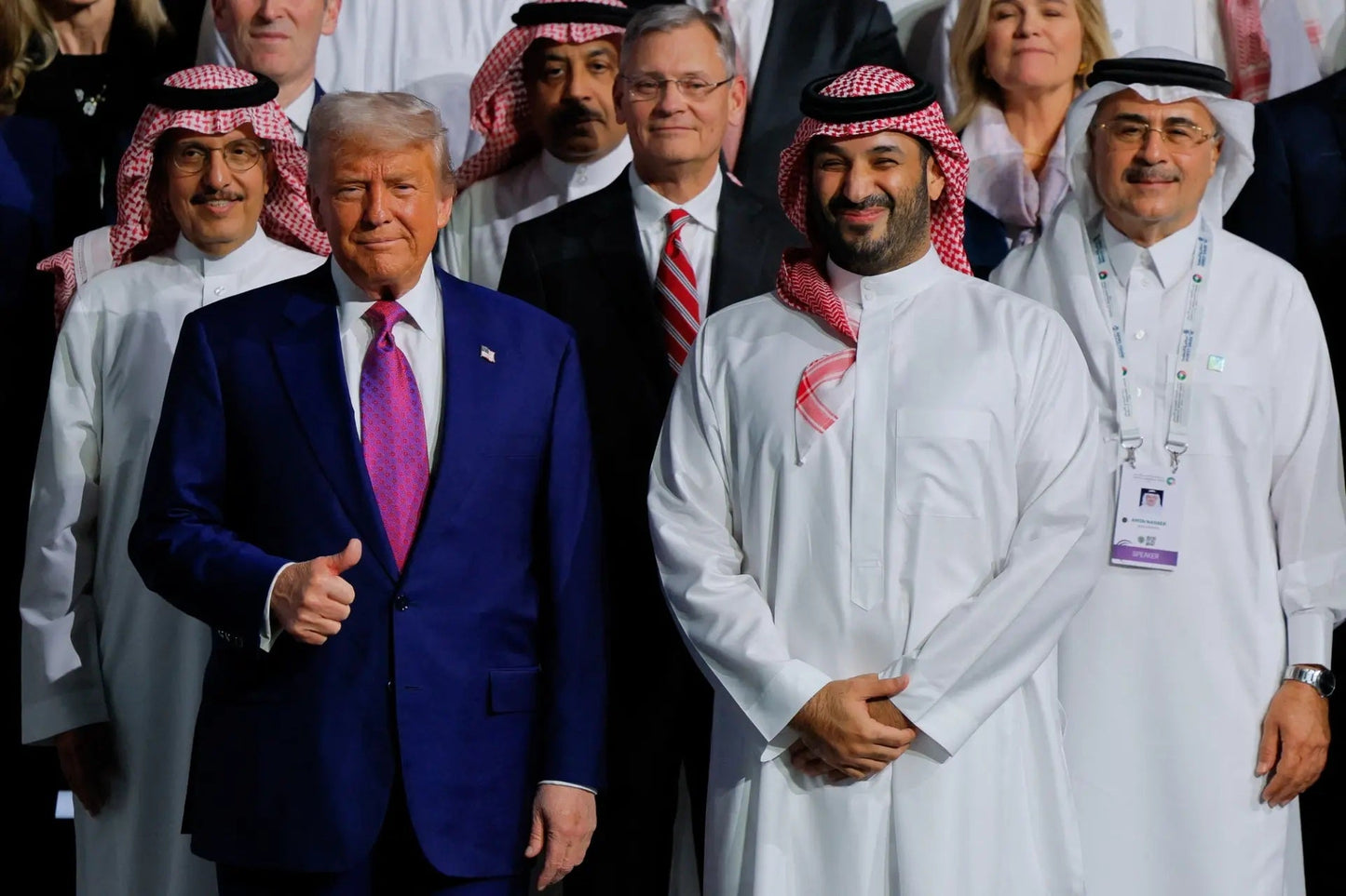 Trump Saudi Arabia Prince Thumbs Up Poster Picture Photo Print Banner  Booma Prints
