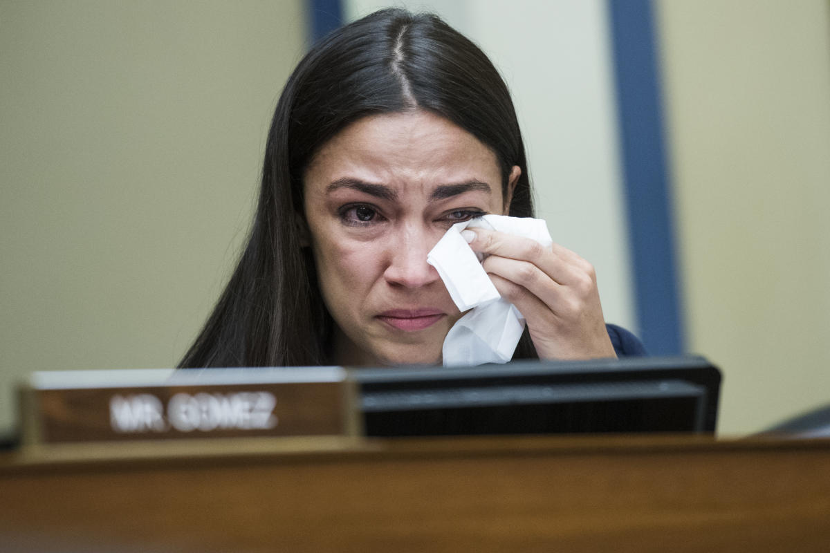 Alexandria Ocasio-Cortez Aoc Crying Poster Picture Photo Print Banner  Booma Prints
