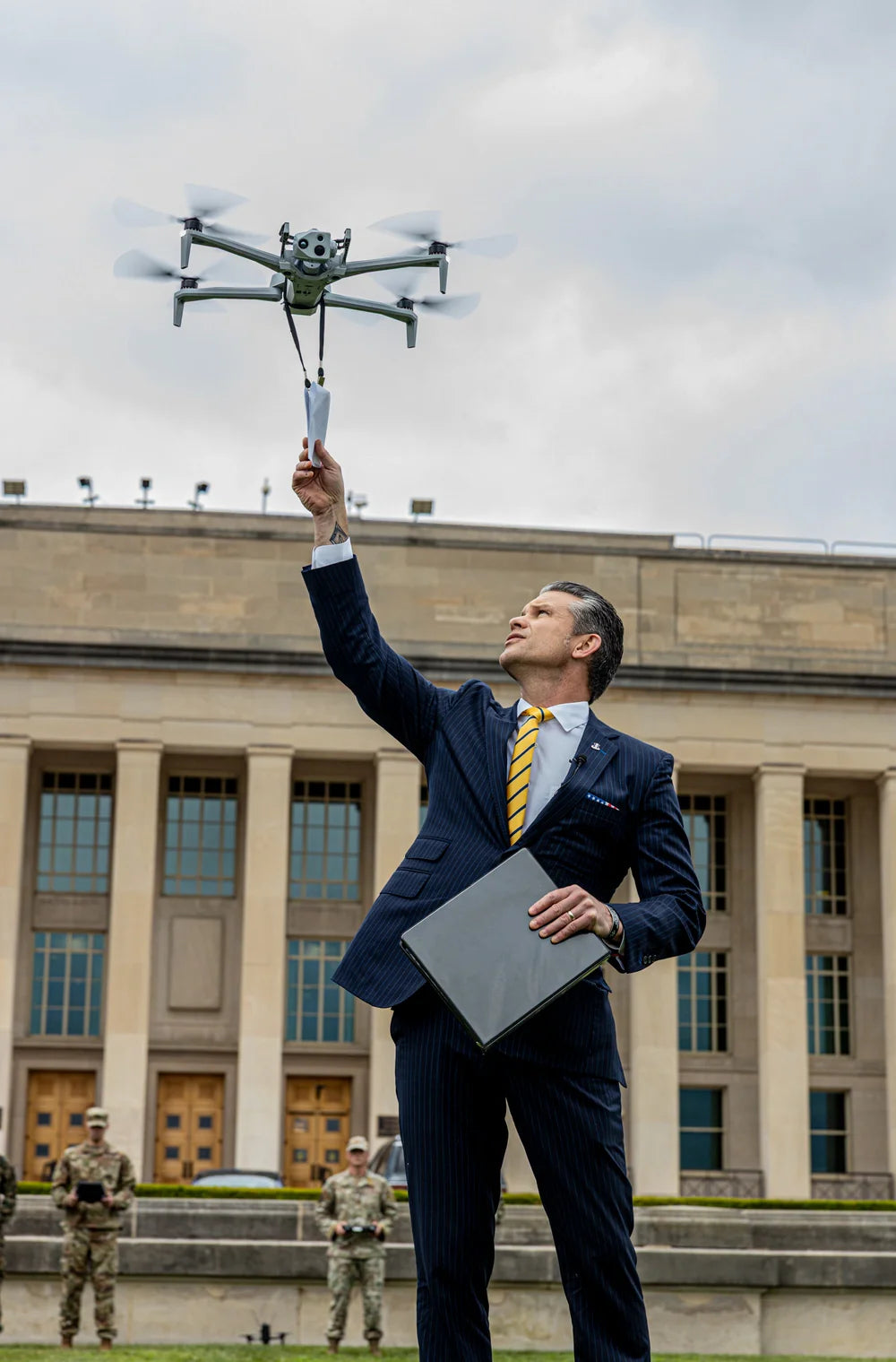 Pete Hegseth Drone Glossy Poster Picture Photo Print Banner  Booma Prints