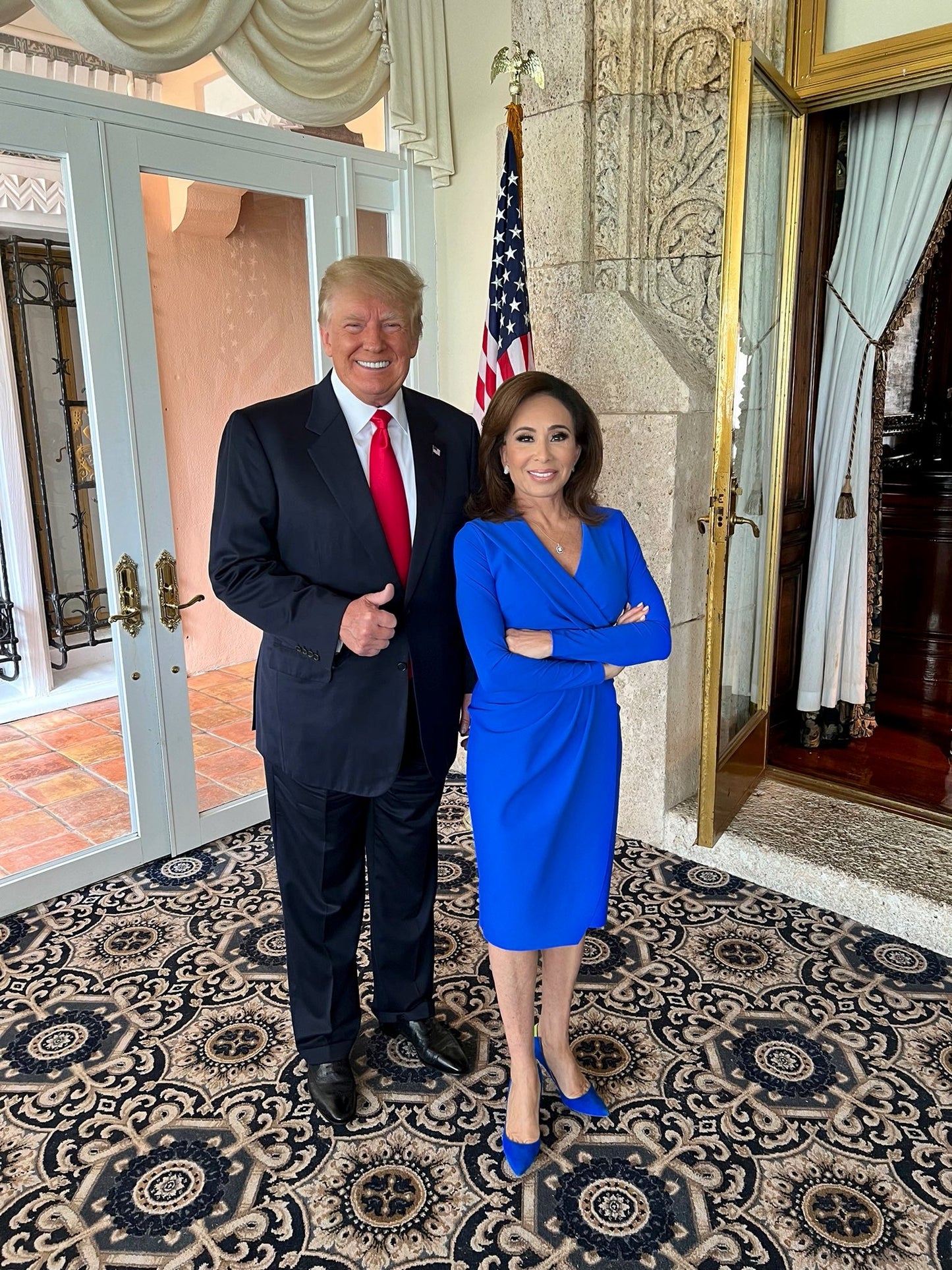 Jeanine Pirro Donald Trump Glossy Poster Picture Photo Print Banner  Booma Prints