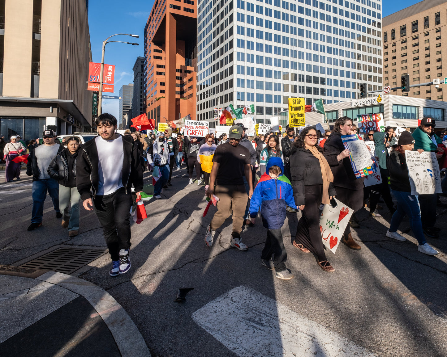 St Louis Ice Protest 2025 Glossy Poster Picture Photo Print Banner  Booma Prints