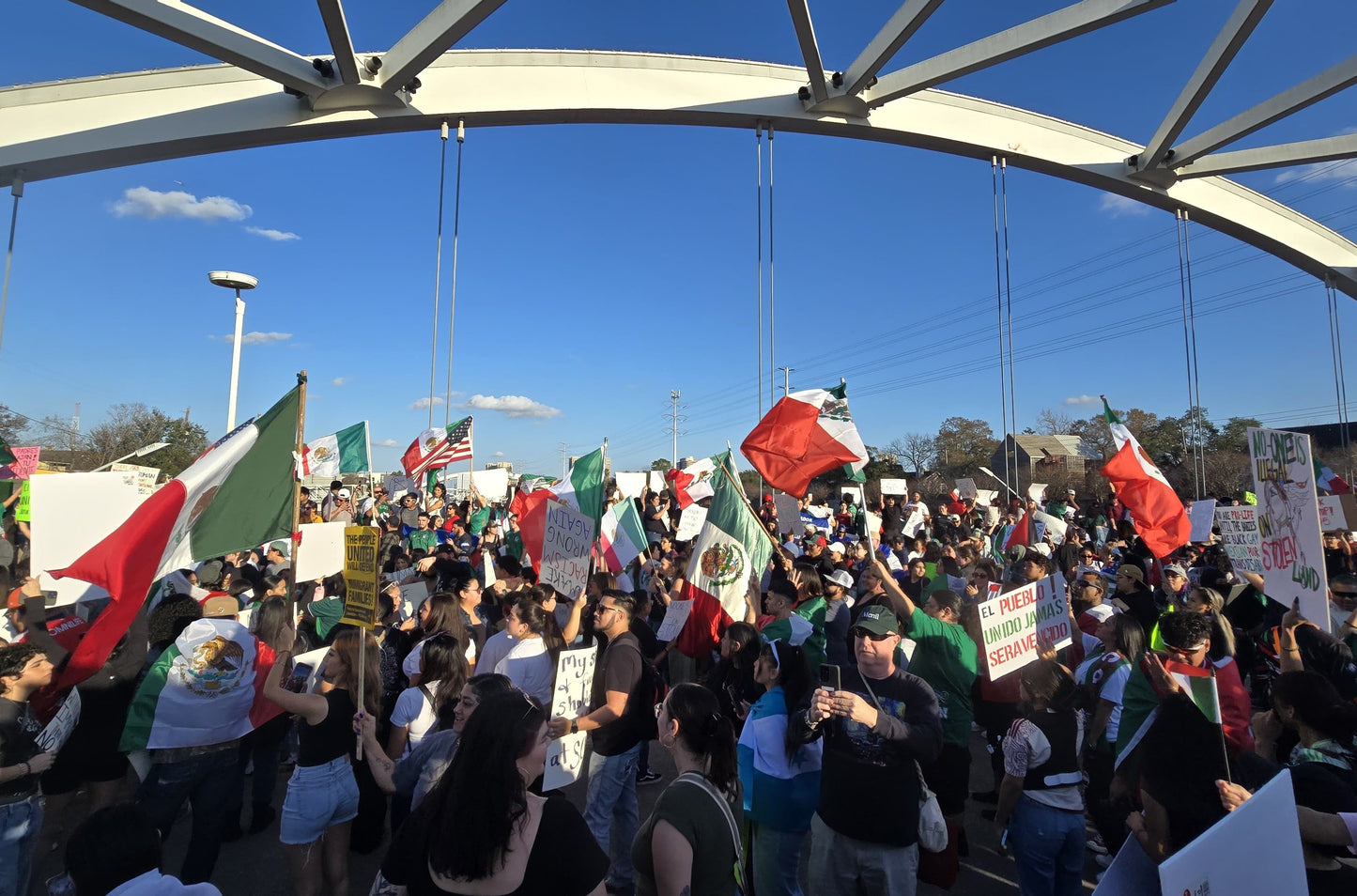 Houston Texas Ice Protests 2025 Glossy Poster Picture Photo Print Banner  Booma Prints