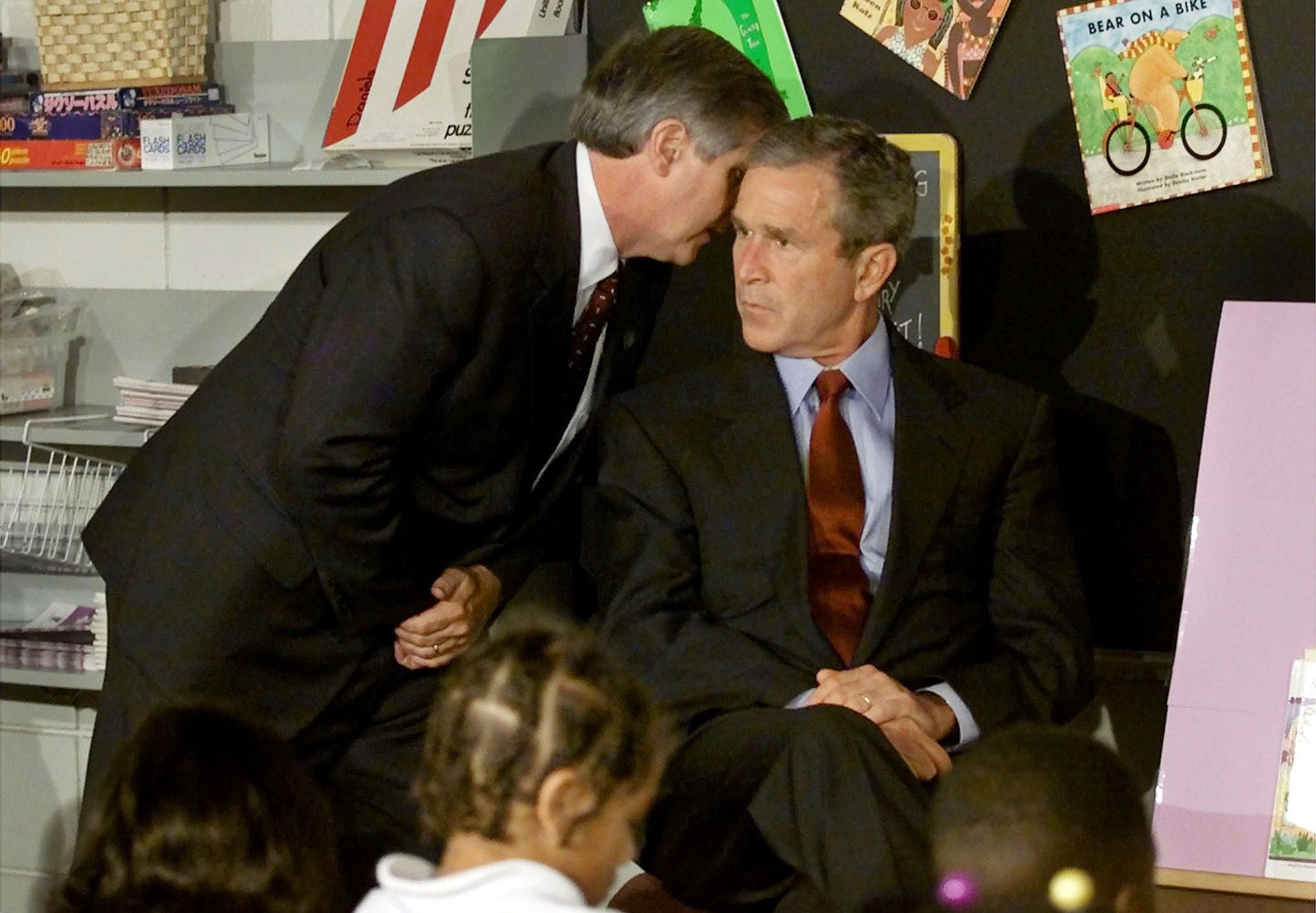 George Bush 9/11 Reading To Kids 9-11 Poster Picture Photo Print Banner  Booma Prints