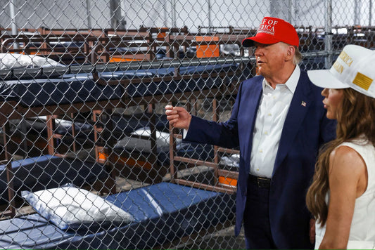 Alligator Alcatraz Trump Noem Glossy Poster Picture Photo Print Banner  Booma Prints
