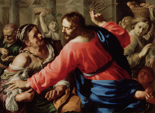 Christ Cleansing Of The Temple Glossy Poster Picture Photo Print Banner  Booma Prints