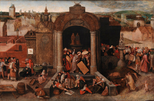 Christ Cleansing Of The Temple Image Poster Picture Photo Print Banner  Booma Prints