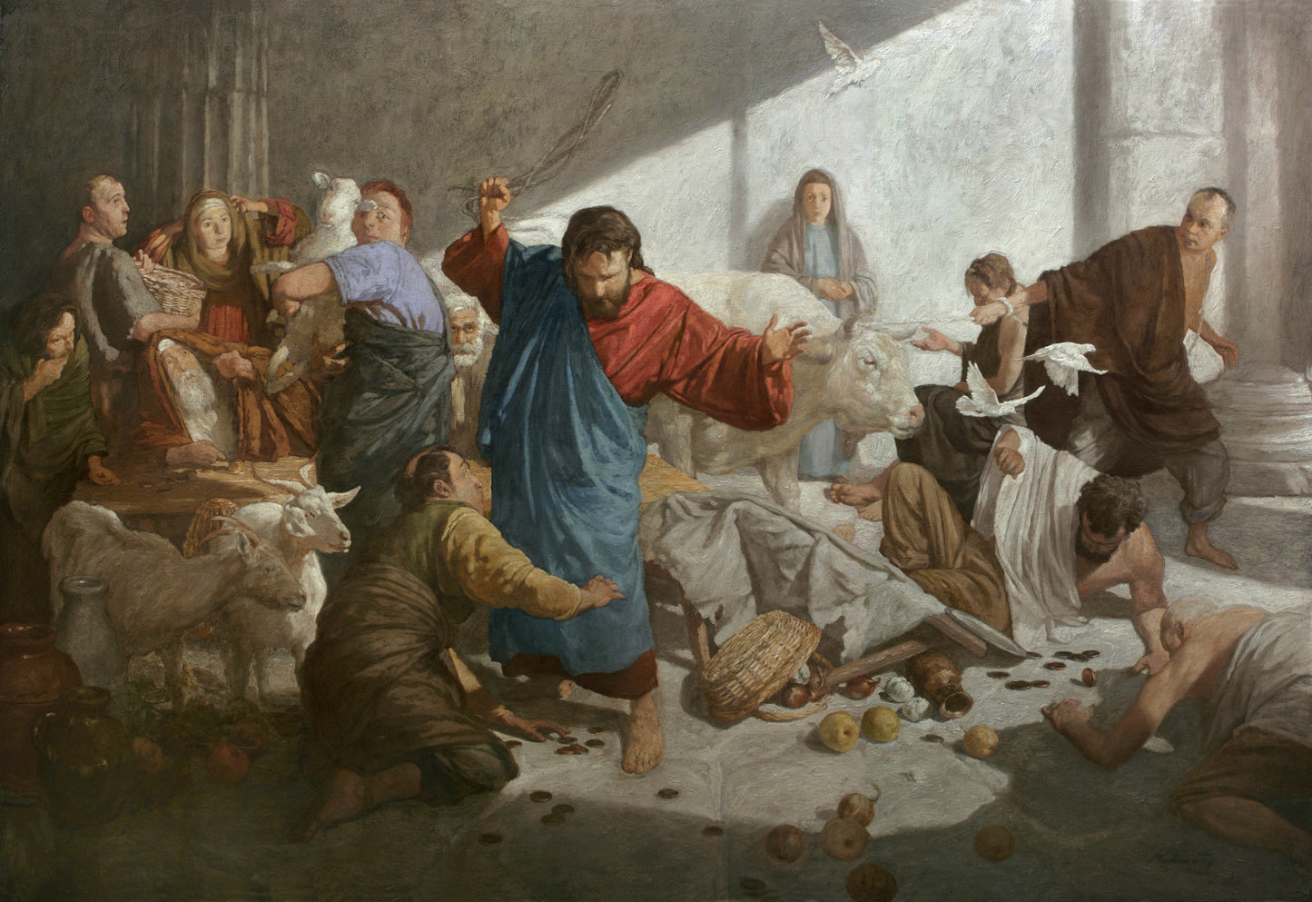Jesus Cleansing Of The Temple Image Poster Picture Photo Print Banner  Booma Prints