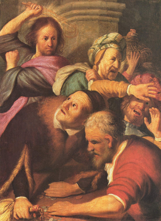 Jesus Cleansing Of The Temple Gospel Poster Picture Photo Print Banner  Booma Prints