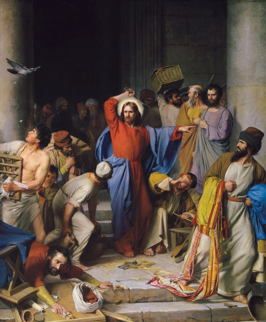 Christ Cleansing Of The Temple Merchants Poster Picture Photo Print Banner  Booma Prints