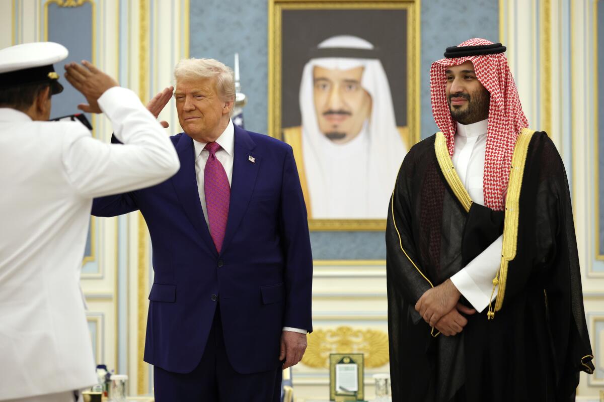 Trump Saudi Arabia Salute Prince Glossy Poster Picture Photo Print Banner  Booma Prints