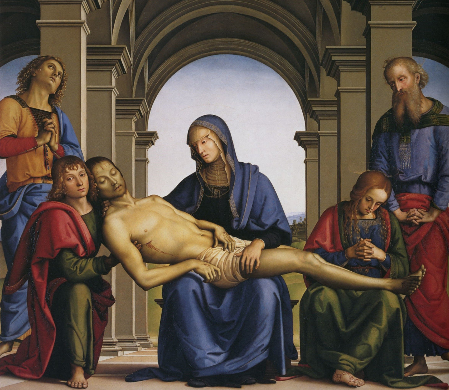 Pieta Pietro Perugino Mary Jesus Glossy Poster Picture Photo Print Banner  Booma Prints