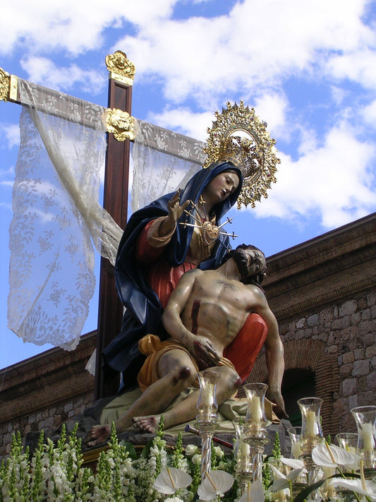 Pieta Virgin Mary Caridad Cartagena Poster Picture Photo Print Banner  Booma Prints