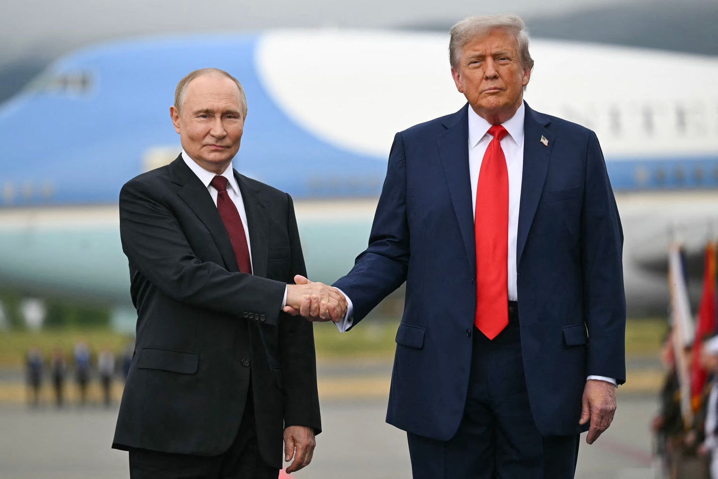 Trump Alaska Russian Meeting Handshake Poster Picture Photo Print Banner  Booma Prints