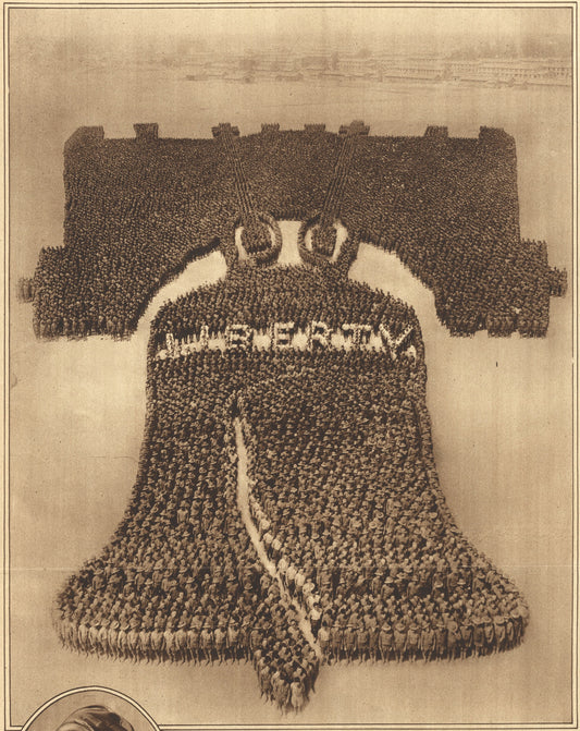 Fort Camp Dix Human Liberty Bell 1918 Poster Picture Photo Print Banner  Booma Prints