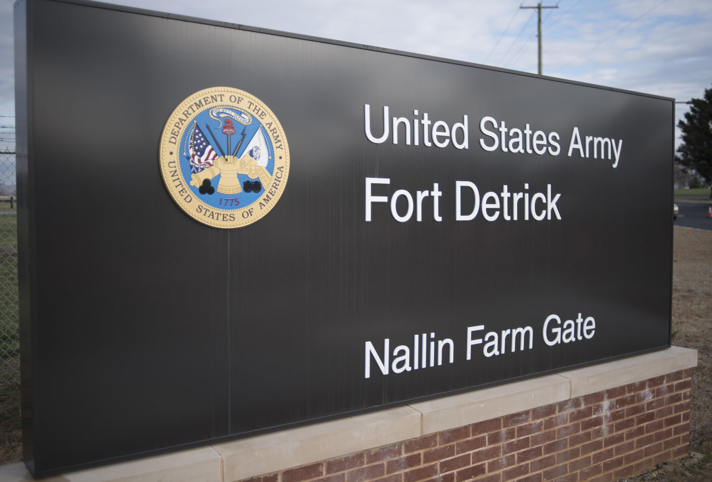 Fort Detrick Nallin Farm Gate Sign Poster Picture Photo Print Banner  Booma Prints