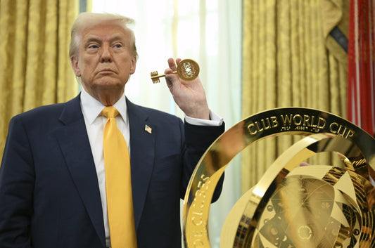Trump World Cup Trophy Key Glossy Poster Picture Photo Print Banner  Booma Prints