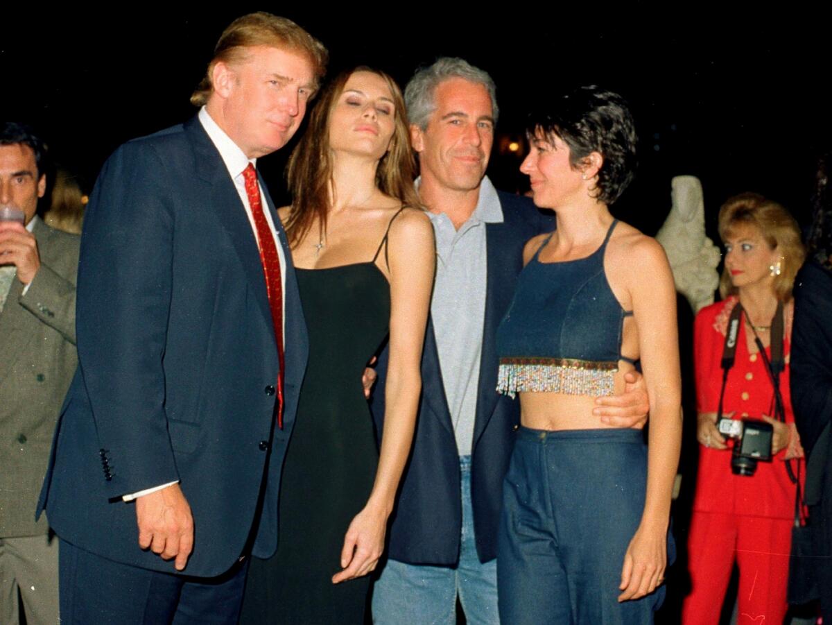 Trump Melania Epstein Ghislaine Glossy Poster Picture Photo Print Banner  Booma Prints