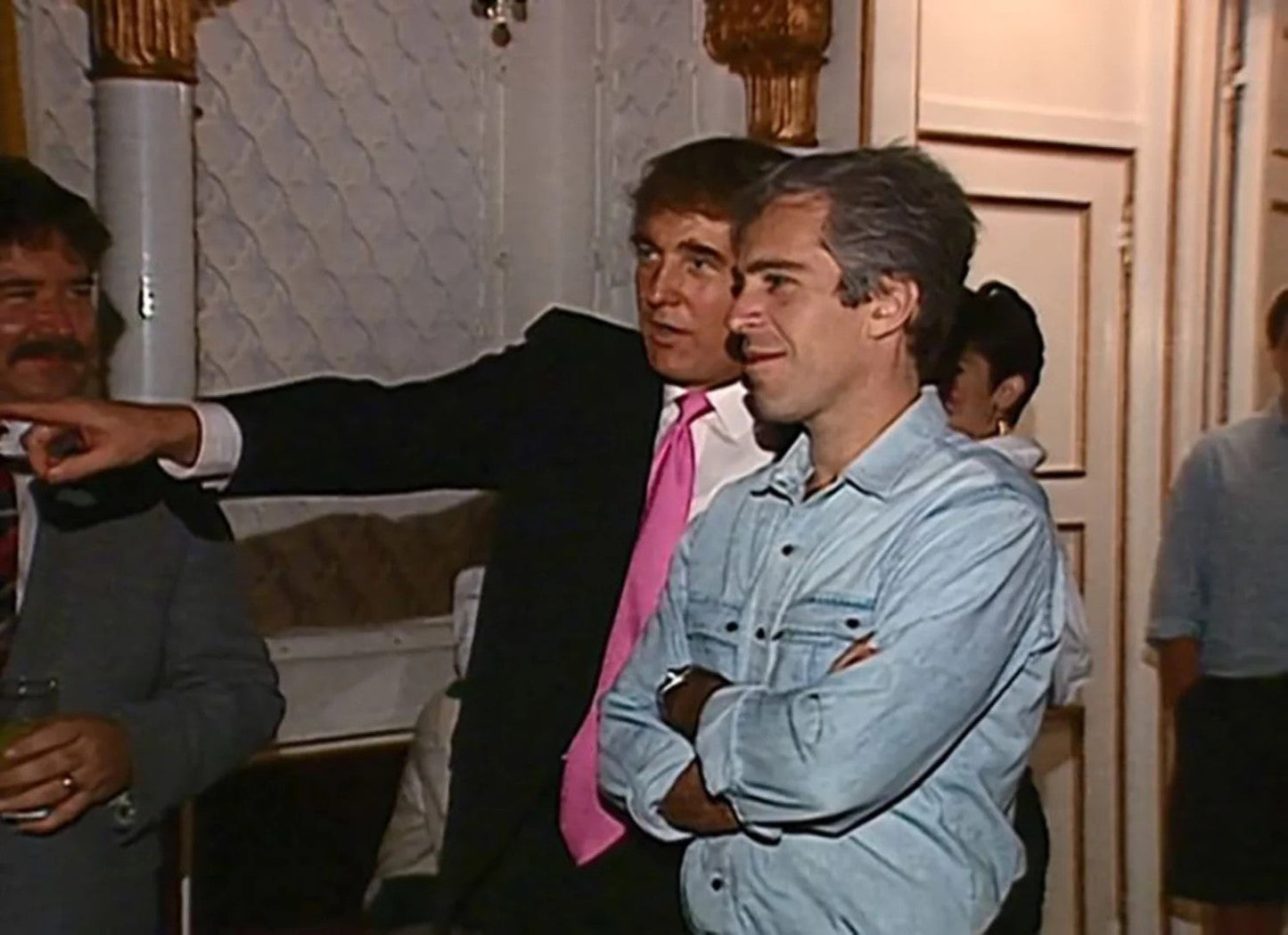 Donald Trump Pointing Epstein Glossy Poster Picture Photo Print Banner  Booma Prints