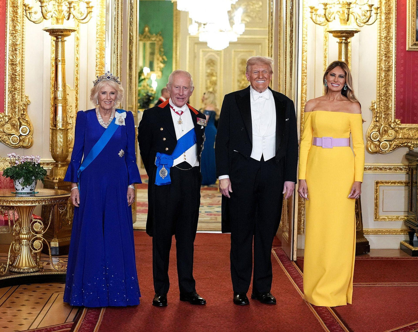 King Charles Trump Meliana Camilla 2025 Poster Picture Photo Print Banner  Booma Prints