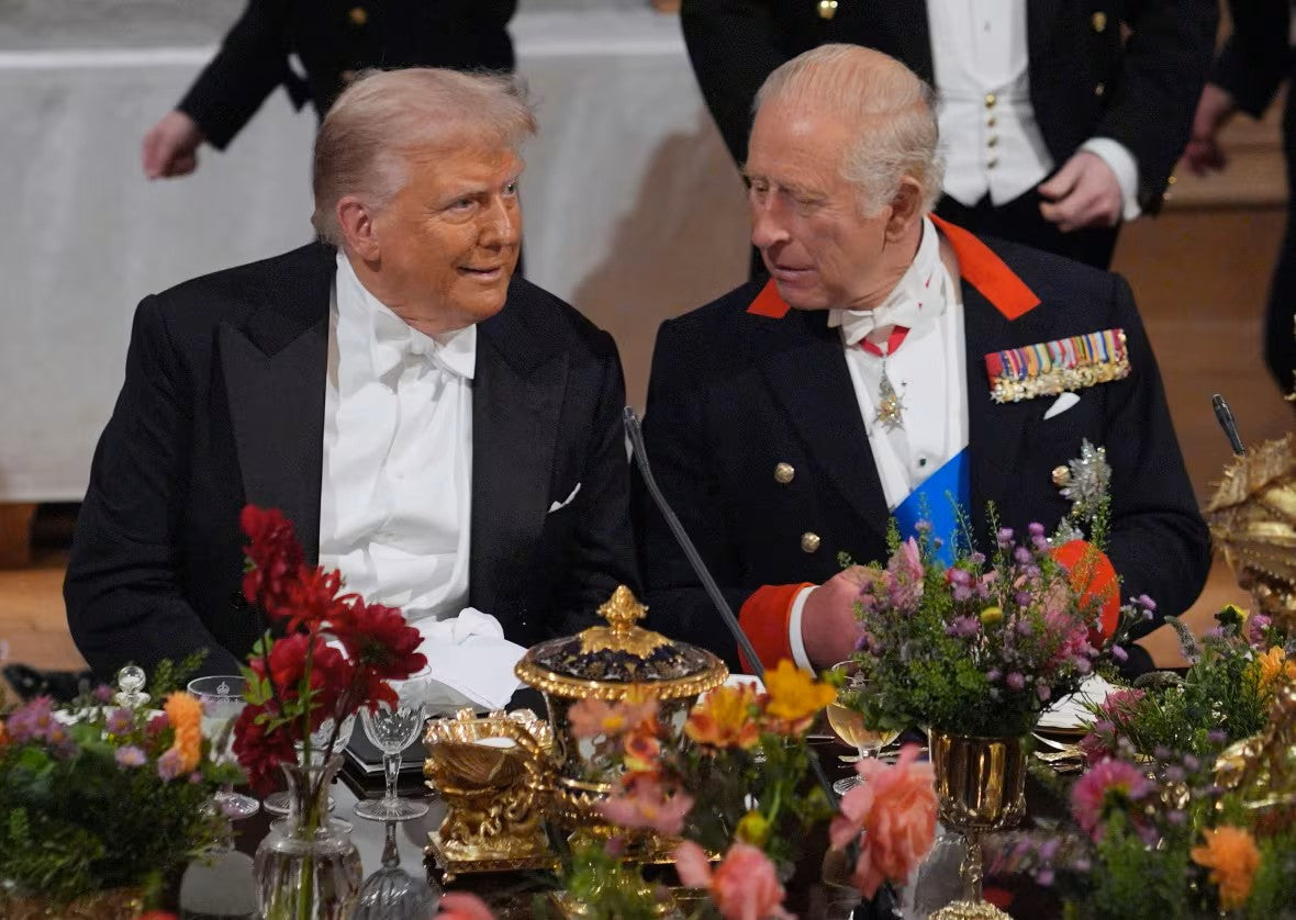 King Charles Donald Trump 2025 Banquet Poster Picture Photo Print Banner  Booma Prints