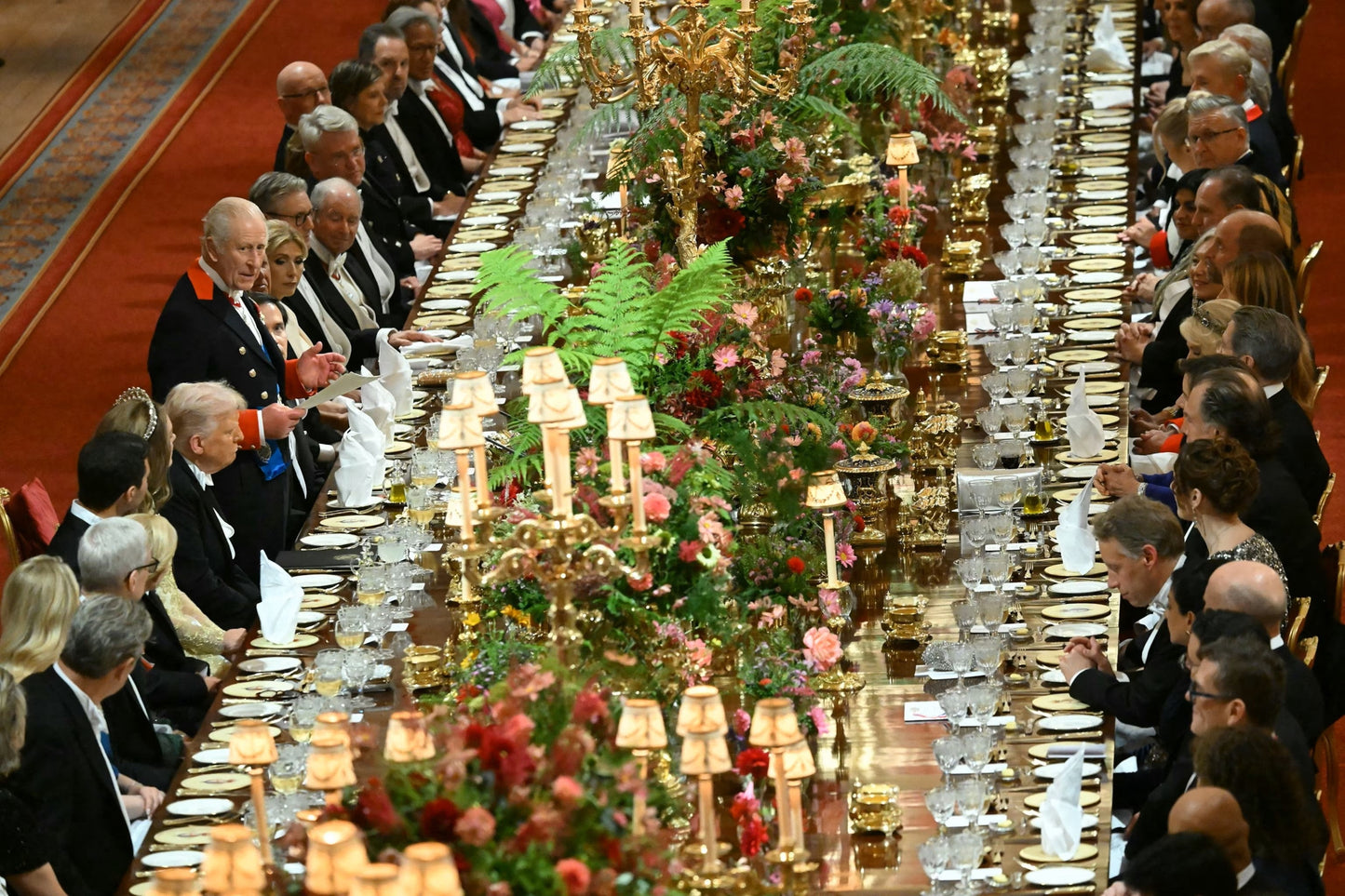 Uk State Banquet Trump 2025 Dinner Poster Picture Photo Print Banner  Booma Prints