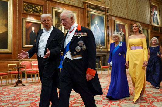 Hrh Charles Camilla Trump Melania Uk Poster Picture Photo Print Banner  Booma Prints