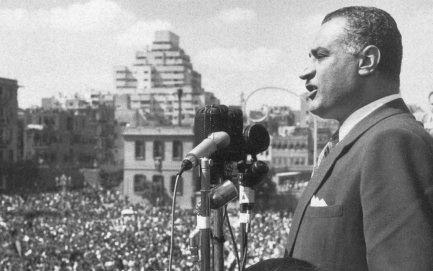 Gamal Abdel Nasser Egypt Speech Glossy Poster Picture Photo Print Banner  Booma Prints