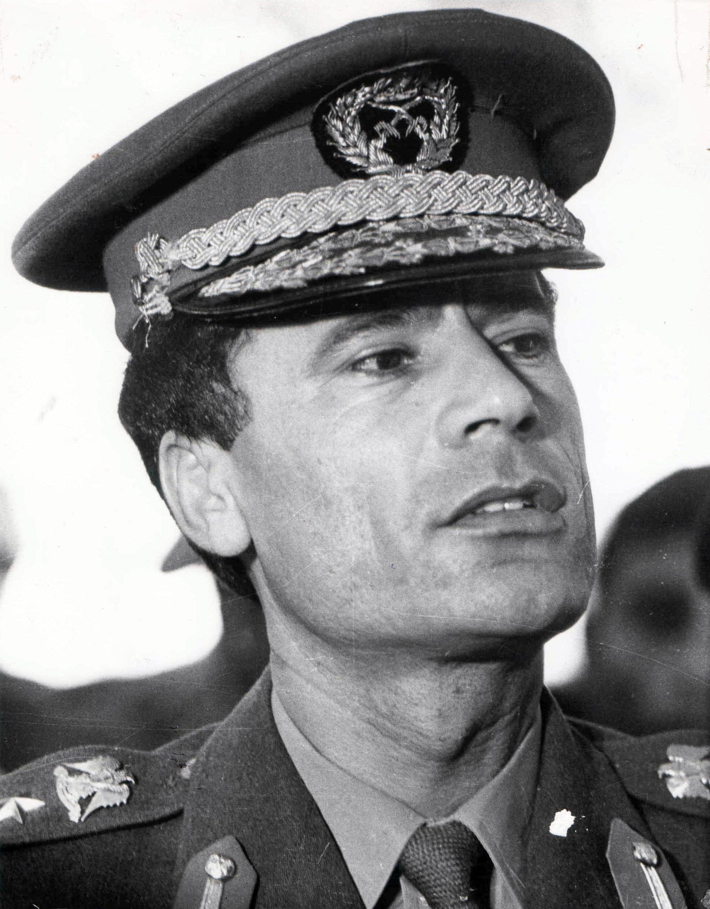 Muammar Gaddafi Young 1970 Glossy Poster Picture Photo Print Banner  Booma Prints