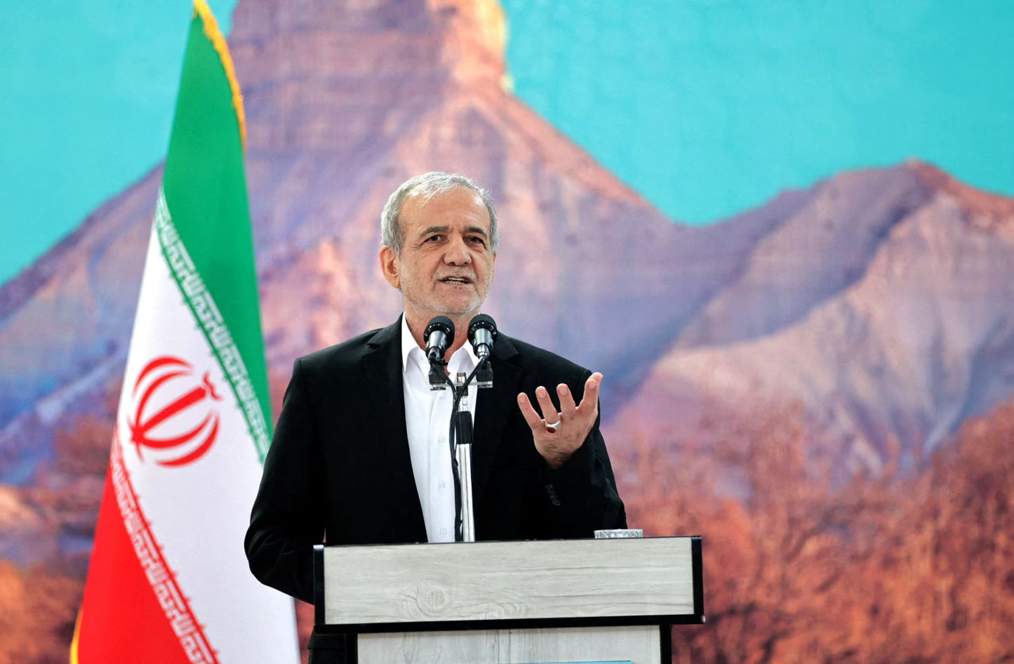 Masoud Pezeshkian Iranian President Poster Picture Photo Print Banner  Booma Prints
