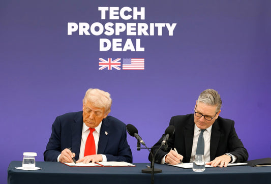 Trump Starmer Tech Prosperity Deal Poster Picture Photo Print Banner  Booma Prints