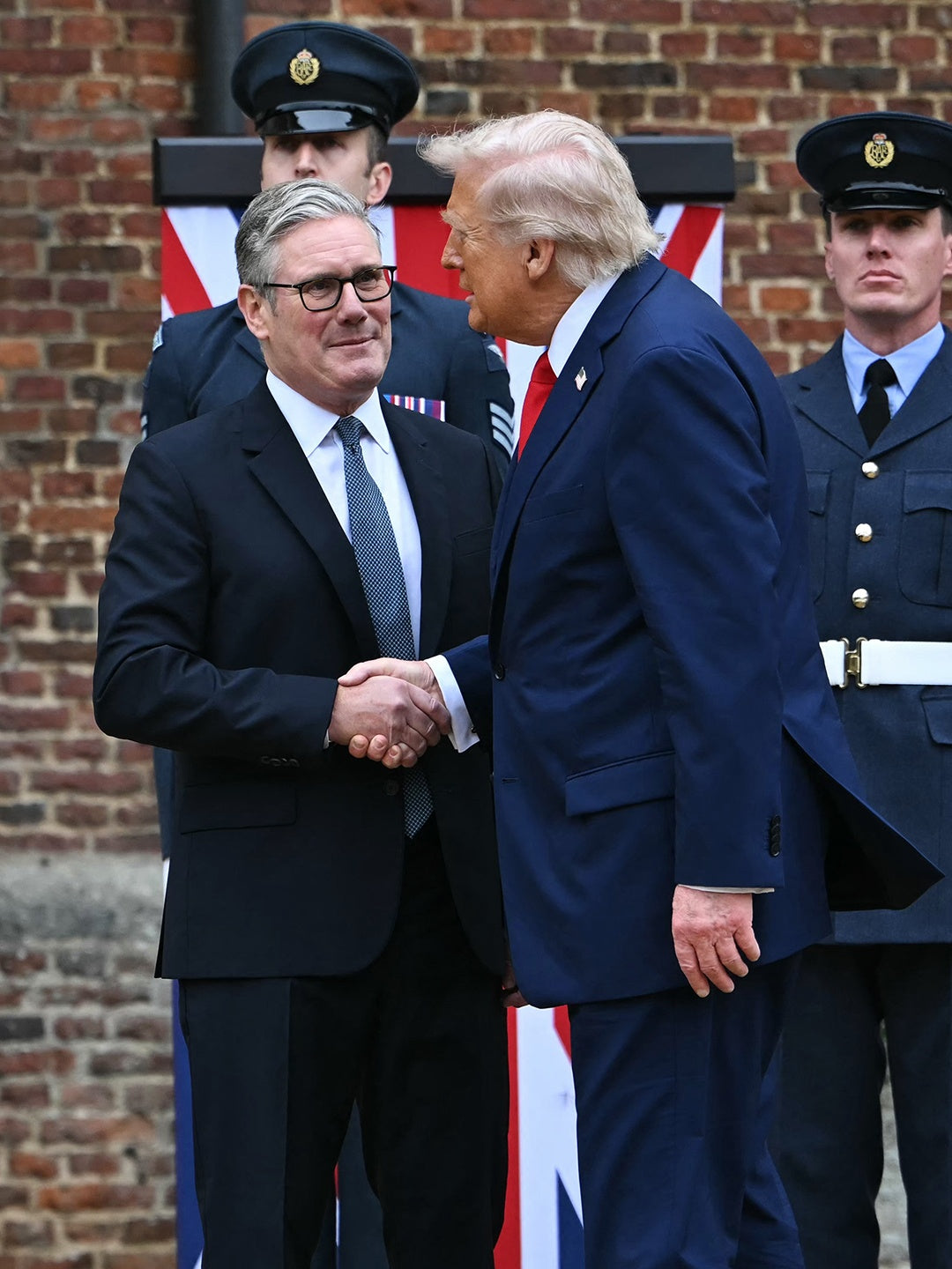 Keir Starmer Donald Trump Uk Pm Glossy Poster Picture Photo Print Banner  Booma Prints