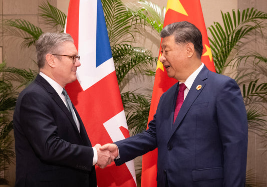 Keir Starmer Xi Jinping Glossy Poster Picture Photo Print Banner  Booma Prints