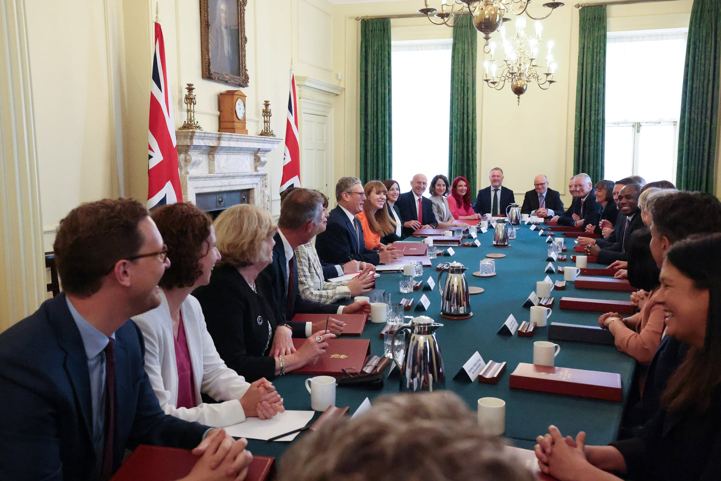 Keir Starmer Hosts First Cabinet Glossy Poster Picture Photo Print Banner  Booma Prints