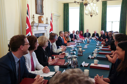 Keir Starmer Hosts First Cabinet Glossy Poster Picture Photo Print Banner  Booma Prints