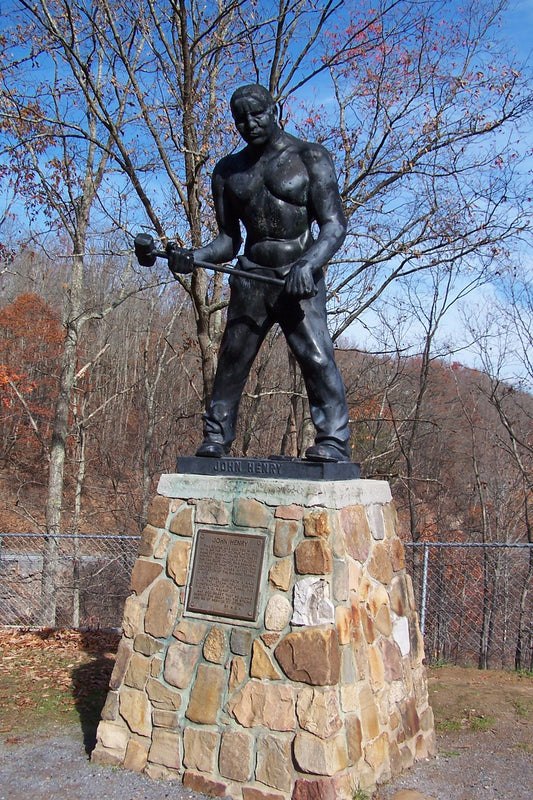John Henry Statue Great Bend Railroad Poster Picture Photo Print Banner  Booma Prints