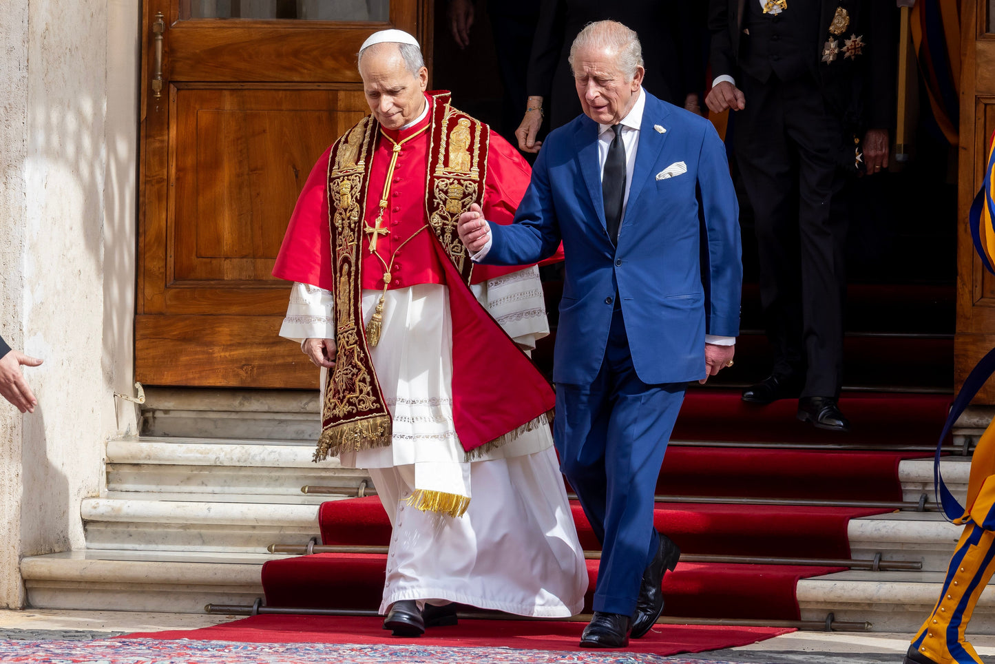 Pope Leo King Charles 2025 Glossy Poster Picture Photo Print Banner  Booma Prints